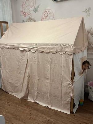 Cabana confeccionada em tecido de algodão