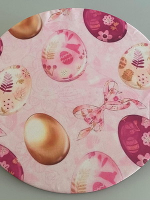 Kit com 2 capa de sousplat com estampa de páscoa