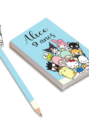 Bloquinho para rascunho hello kitty