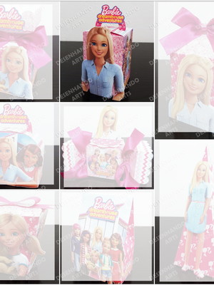 Caixa com alça barbie