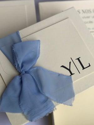Mix caixas padrinhos casamento fita artesanal azul serenity