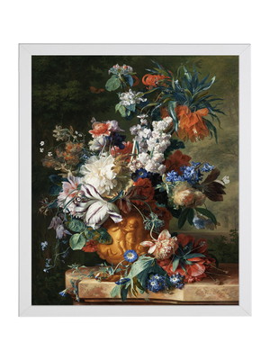 Quadro huysum, bouquet of flowers, tela canvas 50x60cm luxo