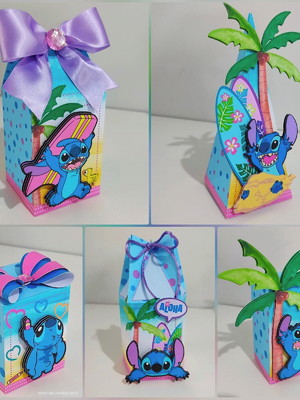 Kit festa: 25 lembrancinhas personalizadas stitch