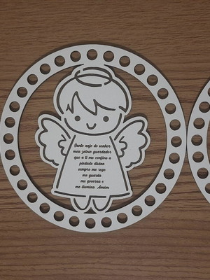 Kit 3 guirlandas de mdf 15 cm para crochê