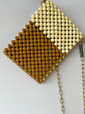 Bolsa spheres beaded - chocolat