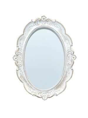 Espelho decorativo vintage oval ouro provençal