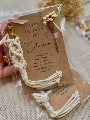 Kit chaveiro lembrancinhas em macrame para