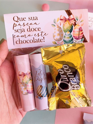 5 lembrancinhas de páscoa com bombom