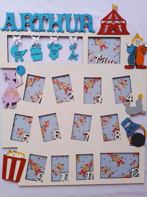 Quadro primeiro ano do bebê circo