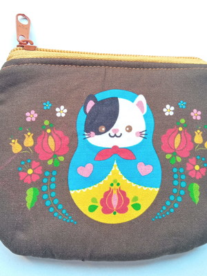 Porta moeda gato