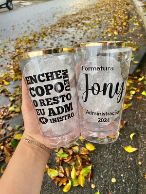 20 copos twister 500 ml com borda - copo administração