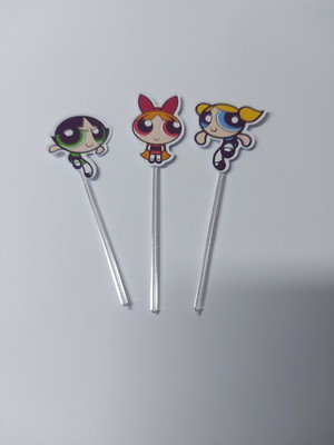 30 topper para docinhos meninas super poderosas