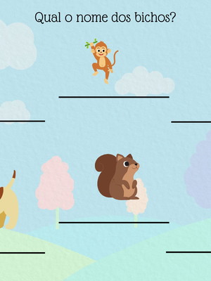 Qual é o nome dos bichos?