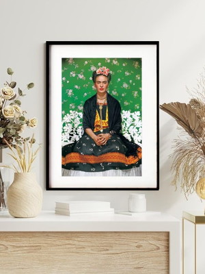 Quadro frida kahlo art pop 60x48 cm