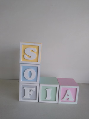 Kit com 4 cubos 5×5 com molduras