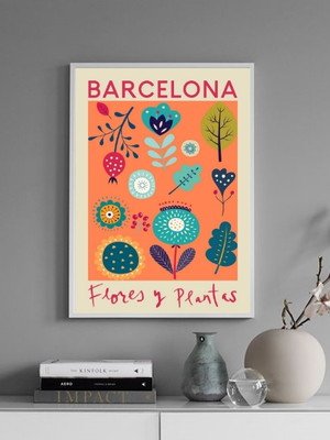 Quadro poster flores e plantas - barcelona