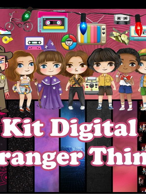 Kit digital stranger things + 3 arquivos de mesmo valor