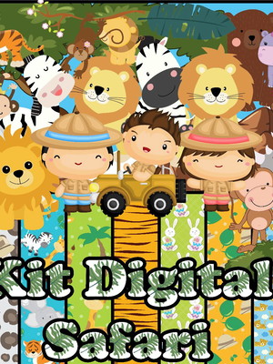 Kit digital safari + 3 arquivos de mesmo valor