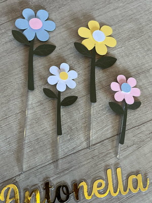 Toppers margaridas