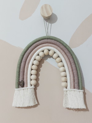 Arco-íris macramê