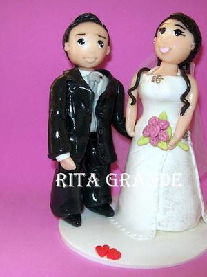 Casal de noivinhos personalizados