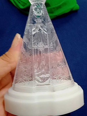 Imagem de nossa senhora aparecida em acrílico com luz led