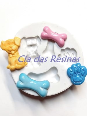 Molde forma de silicone de bicho cão n. 05