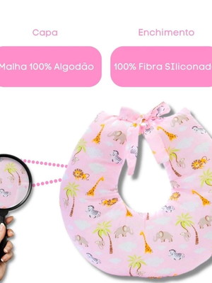 Almofada de amamentação bebê safari