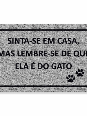Capacho sinta-se gato