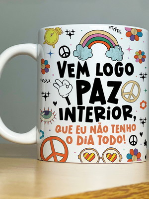 Caneca vem logo paz interior
