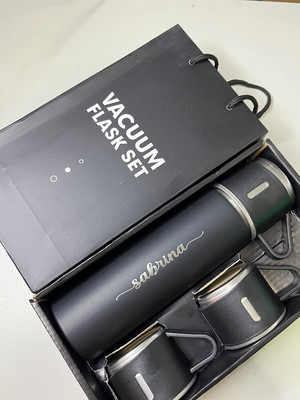 Kit de garrafa térmica café água personalizada