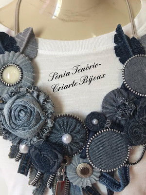 Maxi colar jeans