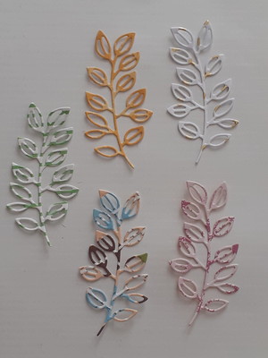 Galho de folhas scrap