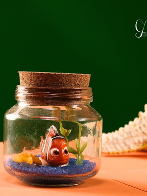Aquário de vidro nemo