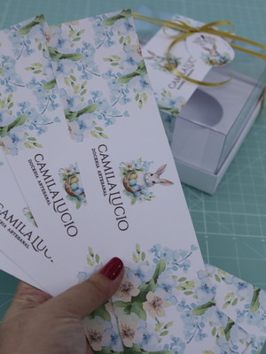 Caixa para ovos de colher - cintas personalizadas