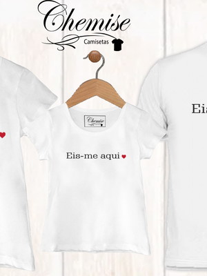 Camisetas eis me aqui