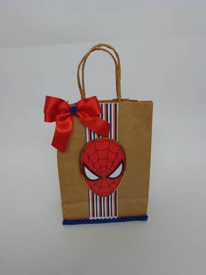Sacolas crafters personalizadas homem aranha ( 10 unidades)