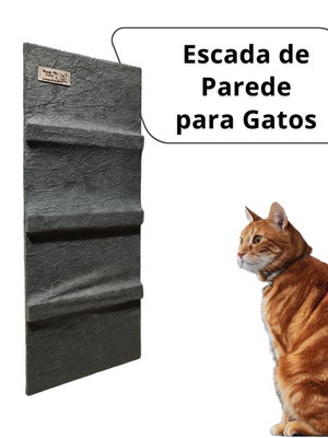Escada de parede para gatos revestido com tecido
