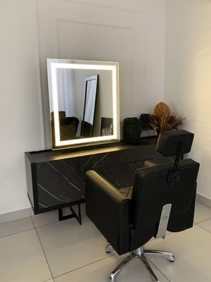 Espelho maquiagem com iluminação em led - 90cm x 80cm