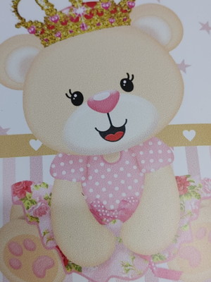 Faixa border personalizada ursinha princesa