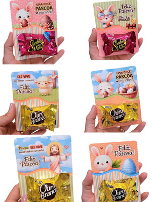Arquivo de corte cards para bombom pascoa pdf/png
