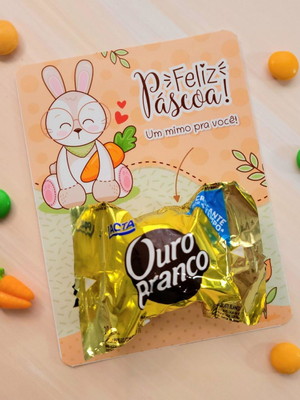 Brinde páscoa - card + bombom