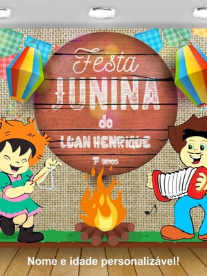 Painel festa junina arraiá