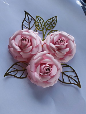 Kit flores de papel 10 unidades
