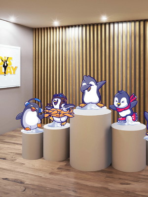 Display pinguim (de mesa)