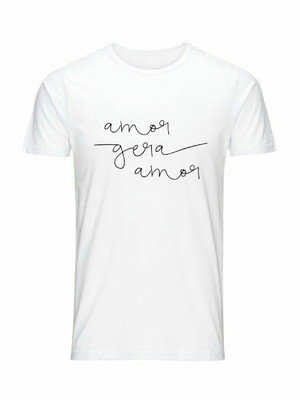 Camiseta amor gera amor estilo fashion moda algodão fss10