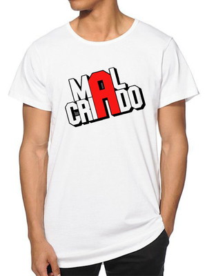Camiseta moda masculina divertida mal criado algodão fss12