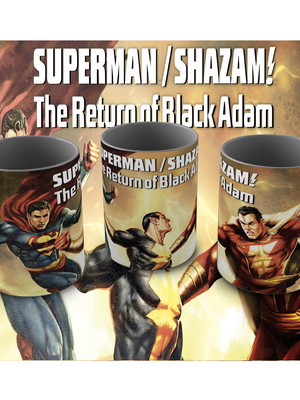 Caneca superman & shazam! o retorno do adão negro (2010)