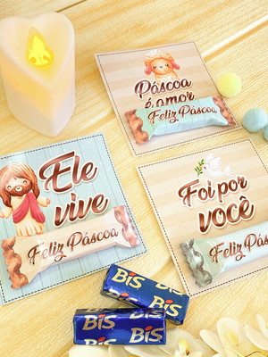 Card com bis- páscoa
