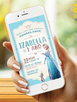 Convite digital frozen mod 3